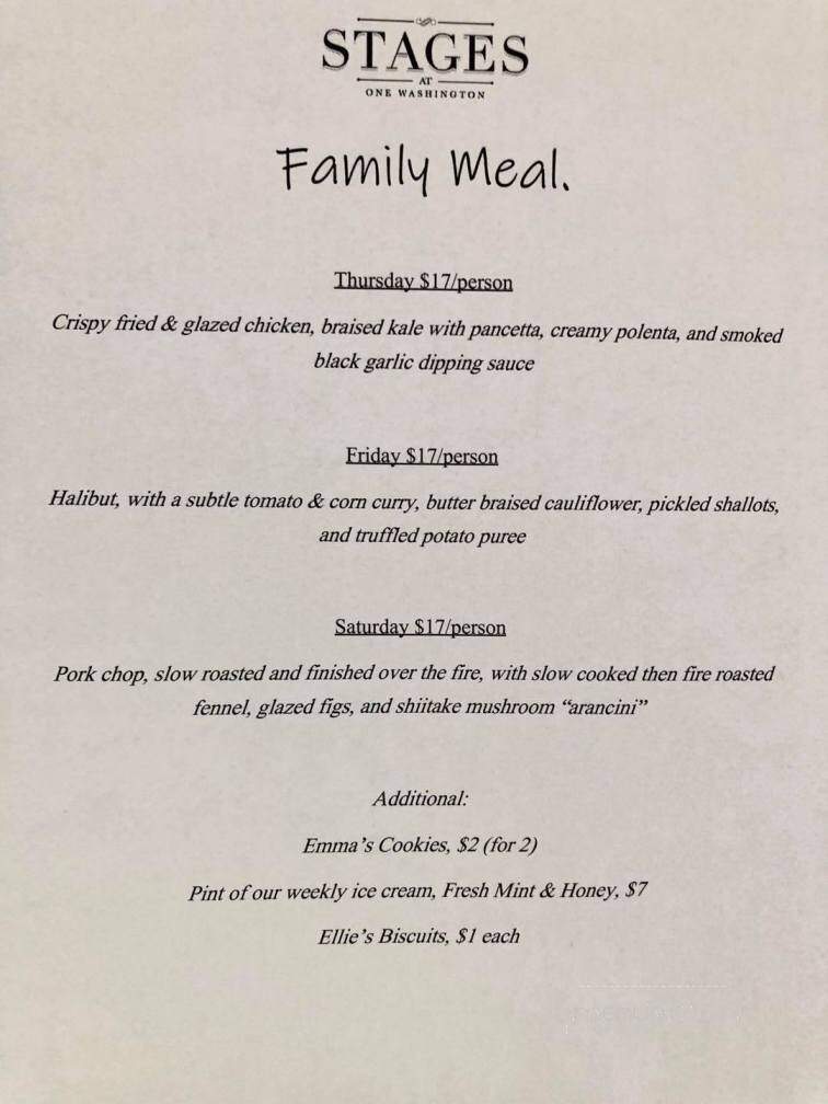 Stages at One Washington - Dover, NH menu_pic