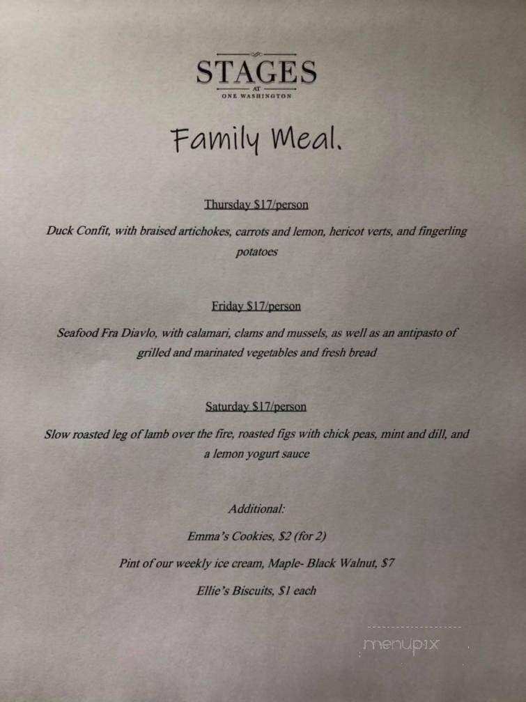 Stages at One Washington - Dover, NH menu_pic