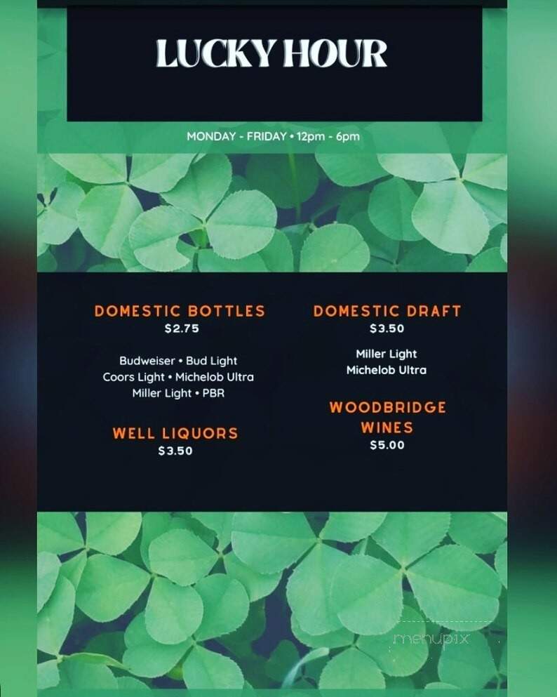 Fia Rua Irish Pub - Richmond Hill, GA menu_pic