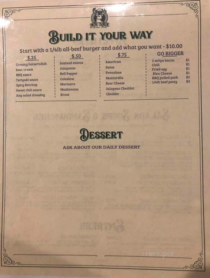 Fia Rua Irish Pub - Richmond Hill, GA menu_pic