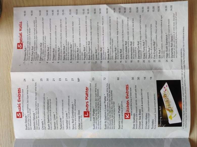 Okinawa Sushi - Littleton, CO menu_pic