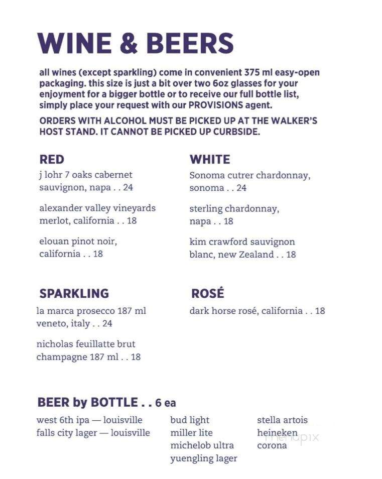 Jockey Silks Bourbon Bar - Louisville, KY menu_pic
