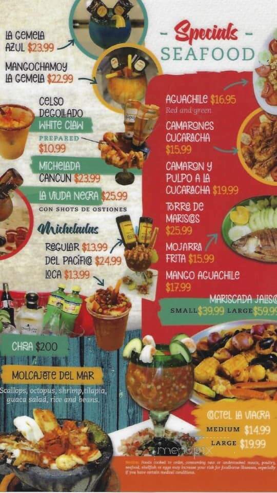 Plaza Mexico Restaurant - Port Charlotte, FL menu_pic