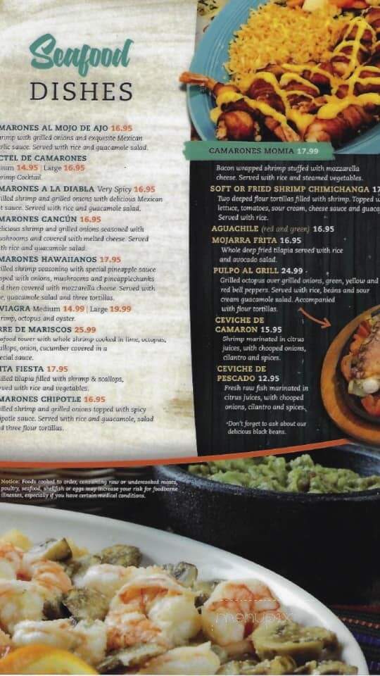 Plaza Mexico Restaurant - Port Charlotte, FL menu_pic