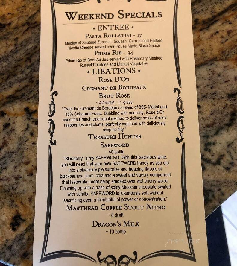 Bistro 83 - North Ridgeville, OH menu_pic