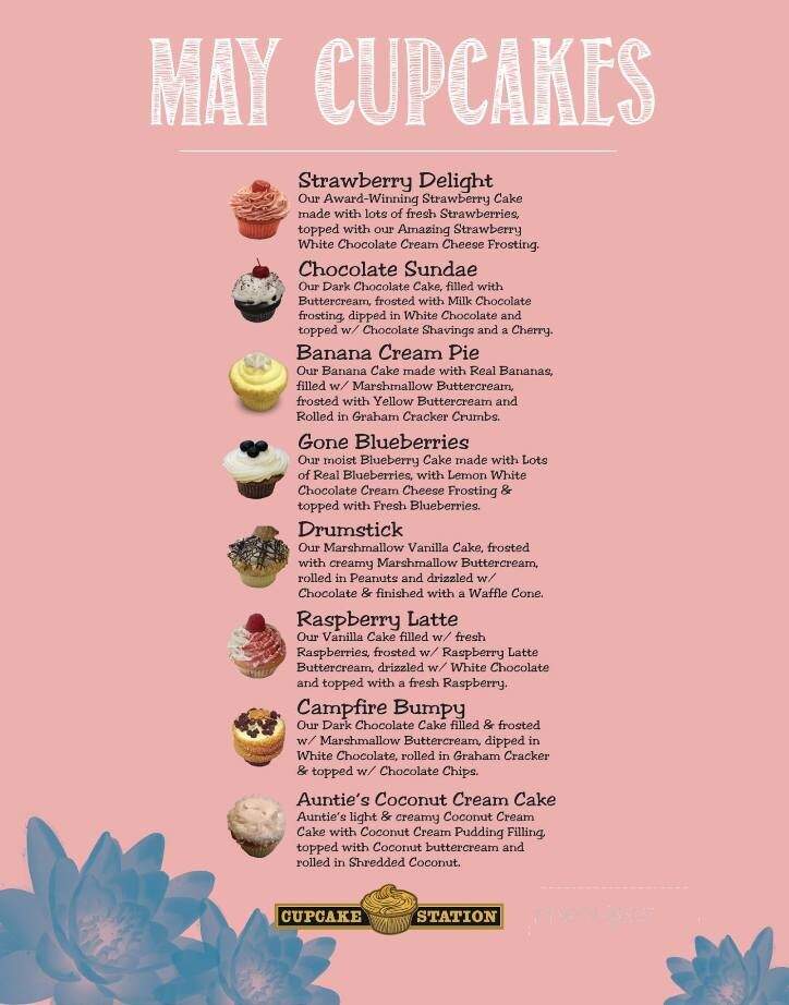Cupcake Station - Plymouth, MI menu_pic