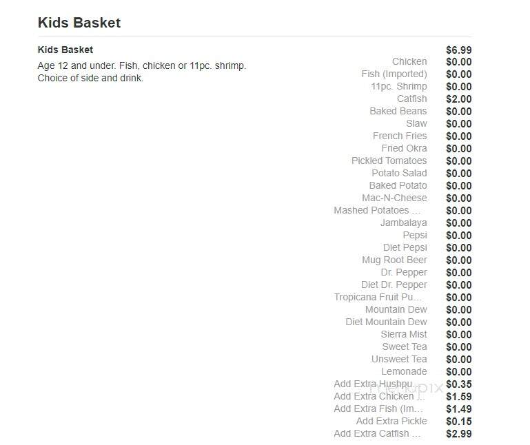 Murdock's Catfish - Jonesboro, AR menu_pic