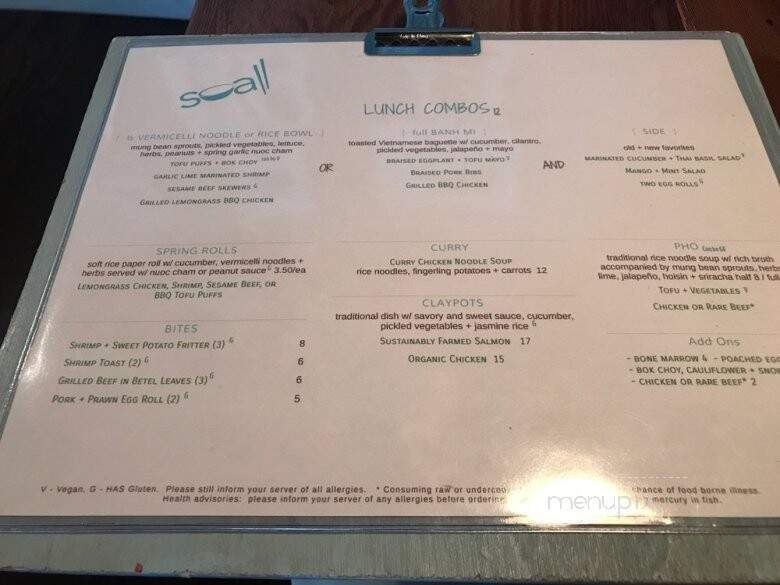 Soall Bistro - Marblehead, MA menu_pic