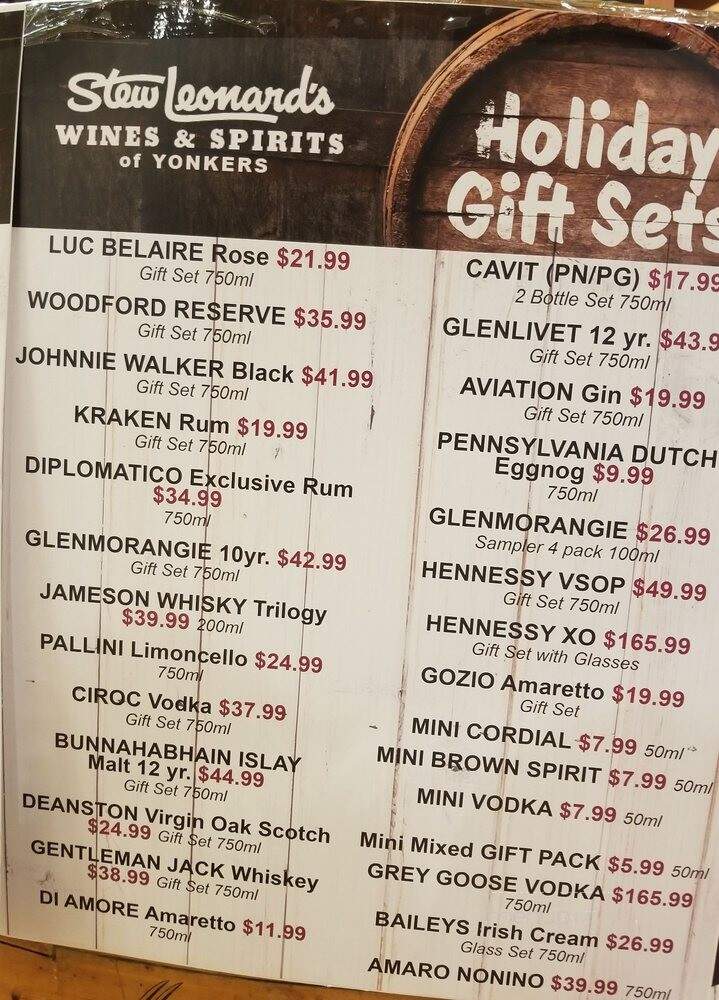 Stew Leonard's - Yonkers, NY menu_pic