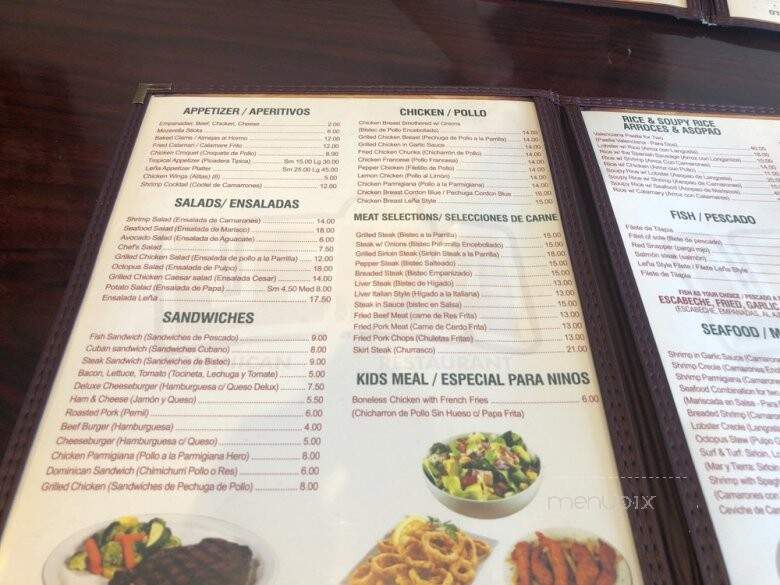 Lena Dominican Restaurant - Elmont, NY menu_pic