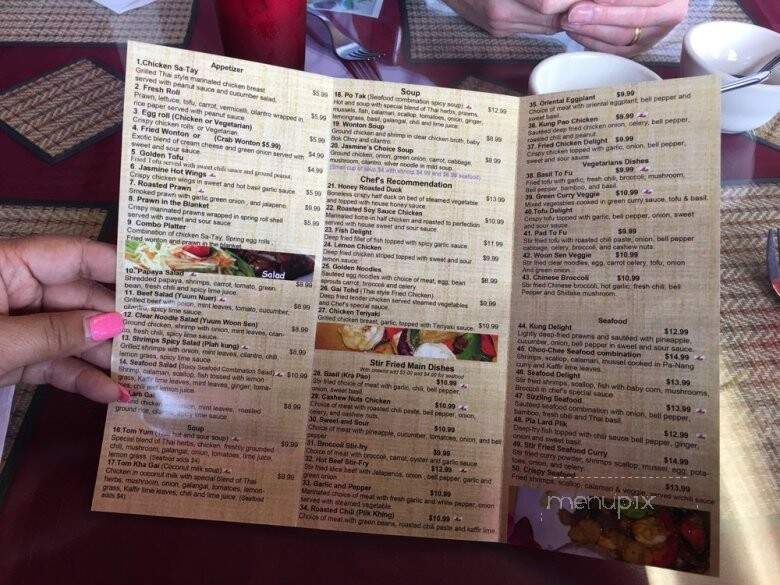 Thai Jasmine - Houston, TX menu_pic