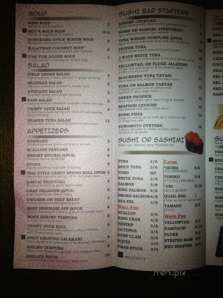 Wing's Asian Fusion Bistro - Vernon Township, NJ menu_pic