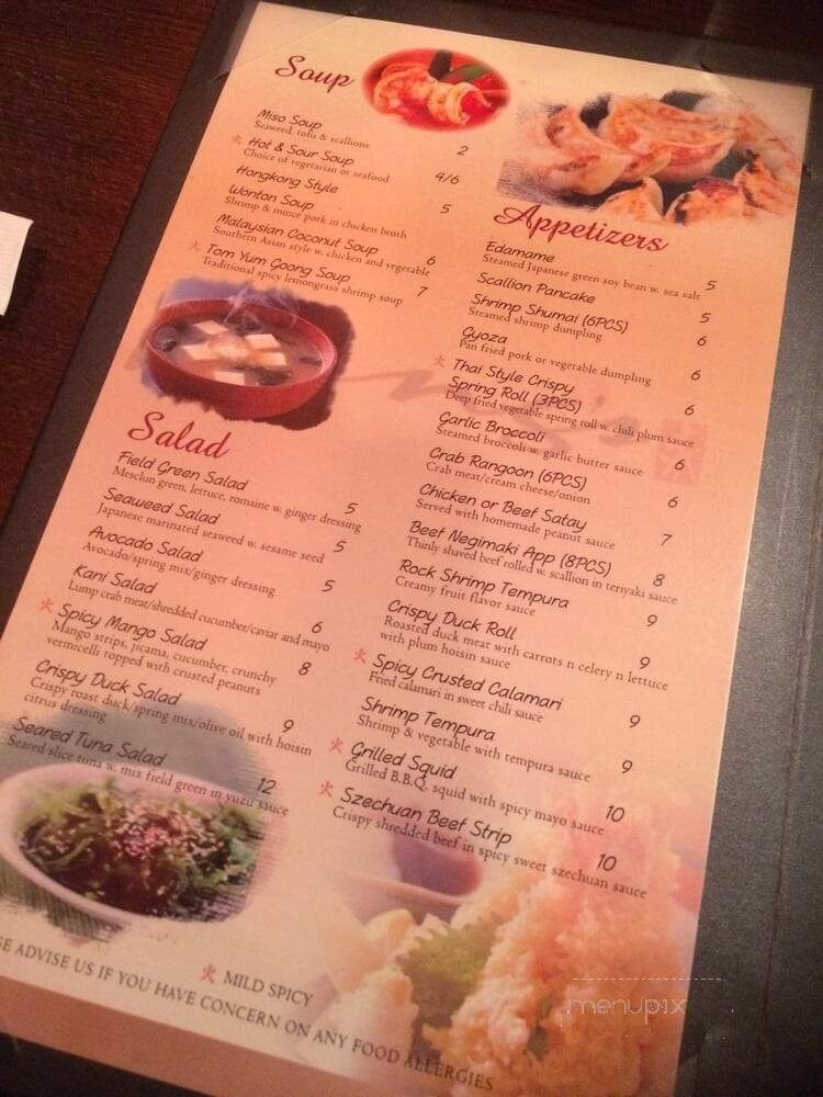 Wing's Asian Fusion Bistro - Vernon Township, NJ menu_pic