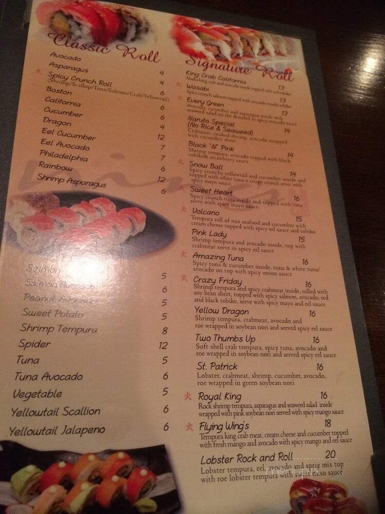 Wing's Asian Fusion Bistro - Vernon Township, NJ menu_pic