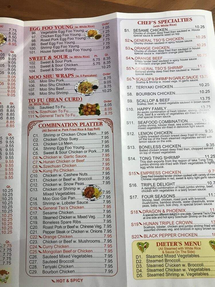 Happy Dragon - Pendleton, IN menu_pic