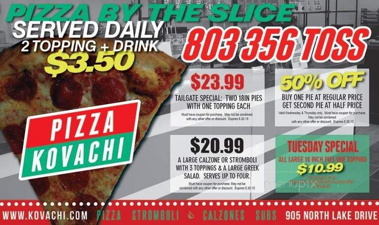 Pizza Kovachi - Lexington, SC