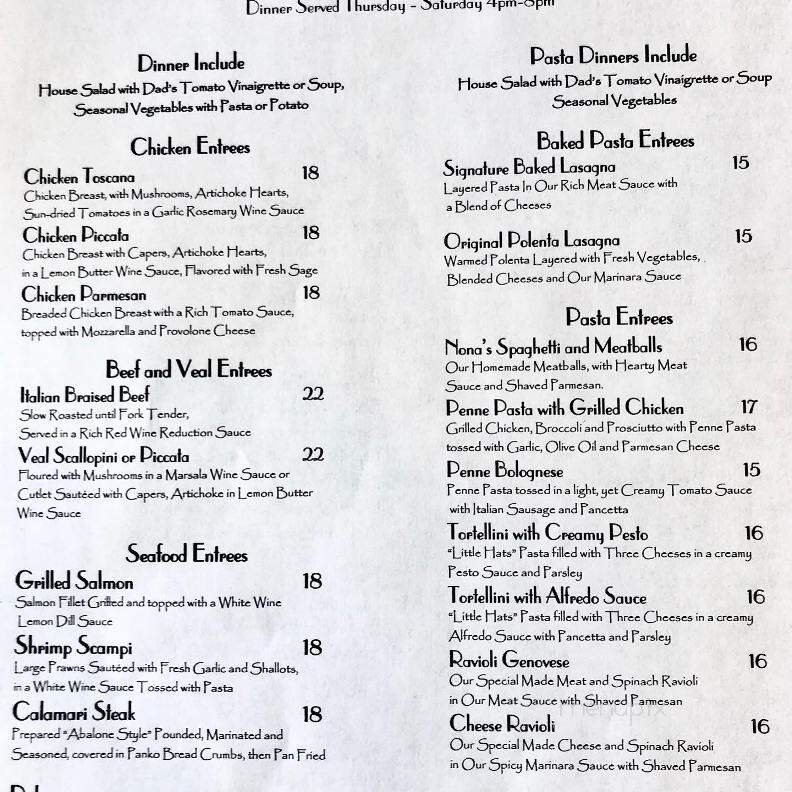 Esposto's Catering - South San Francisco, CA menu_pic