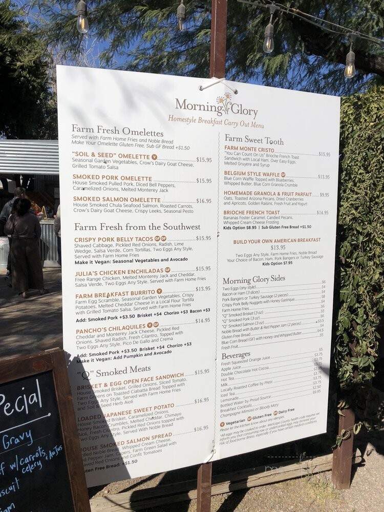 Morning Glory Cafe - Phoenix, AZ menu_pic
