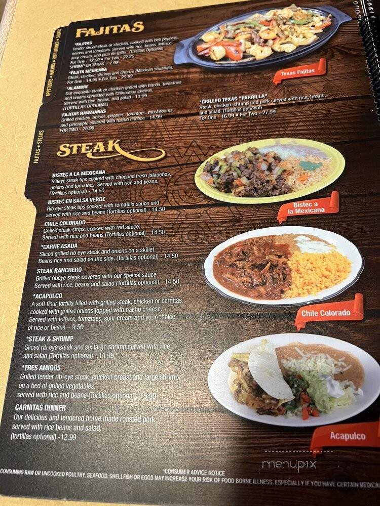 Tequila Mexican Restaurant - Hiram, GA menu_pic
