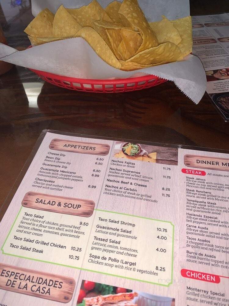 La Hacienda Mexicana - Tampa, FL menu_pic