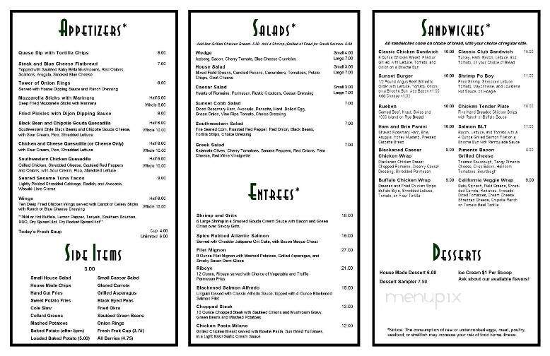 Sunset Hills Country Club - Carrollton, GA menu_pic