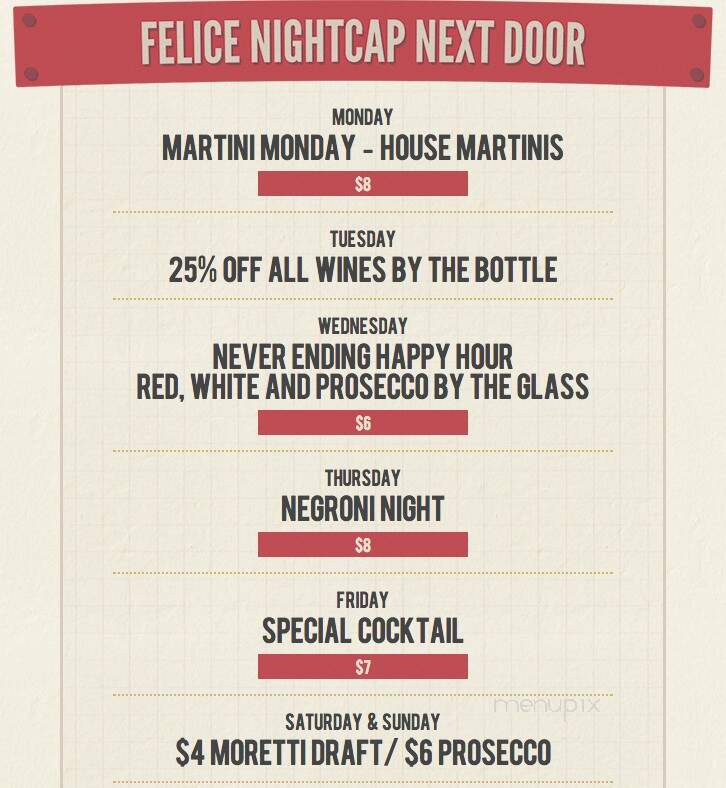 Felice Wine Bar - New York, NY