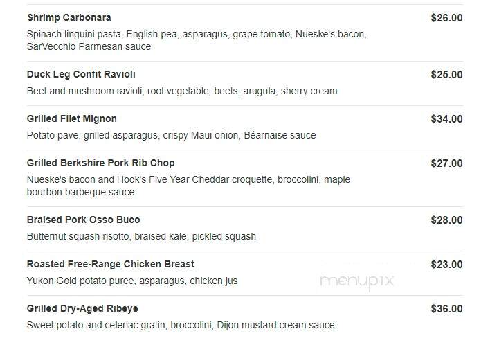 Lola's On The Lake - Elkhart Lake, WI menu_pic