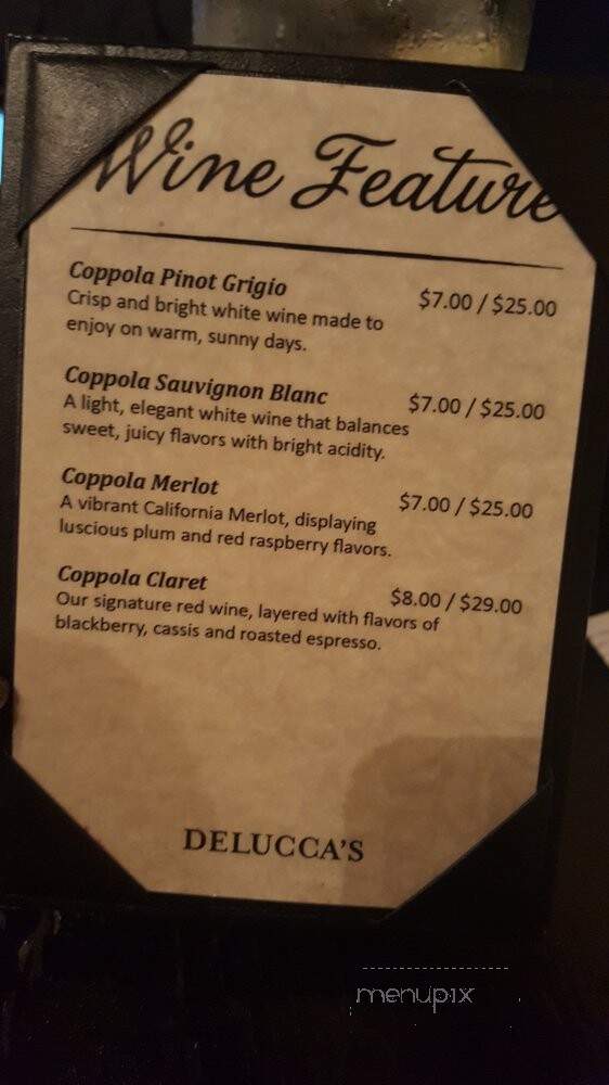 Delucca's Italian Grill and Pizzeria - West Columbia, SC menu_pic