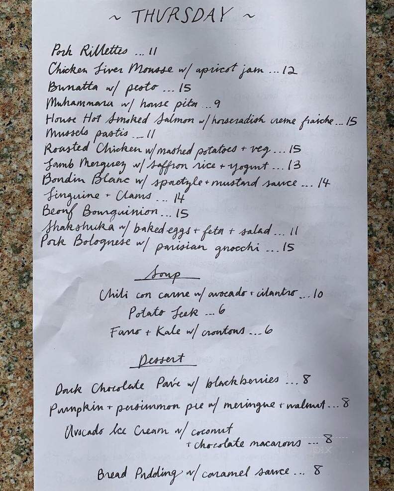 La Buvette Wine Bar & Delicatessen - Omaha, NE menu_pic