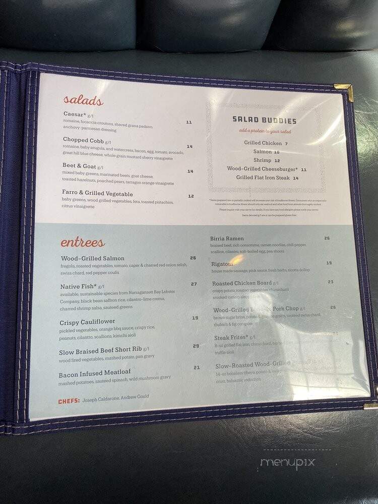 Iron Works Tavern - Warwick, RI menu_pic
