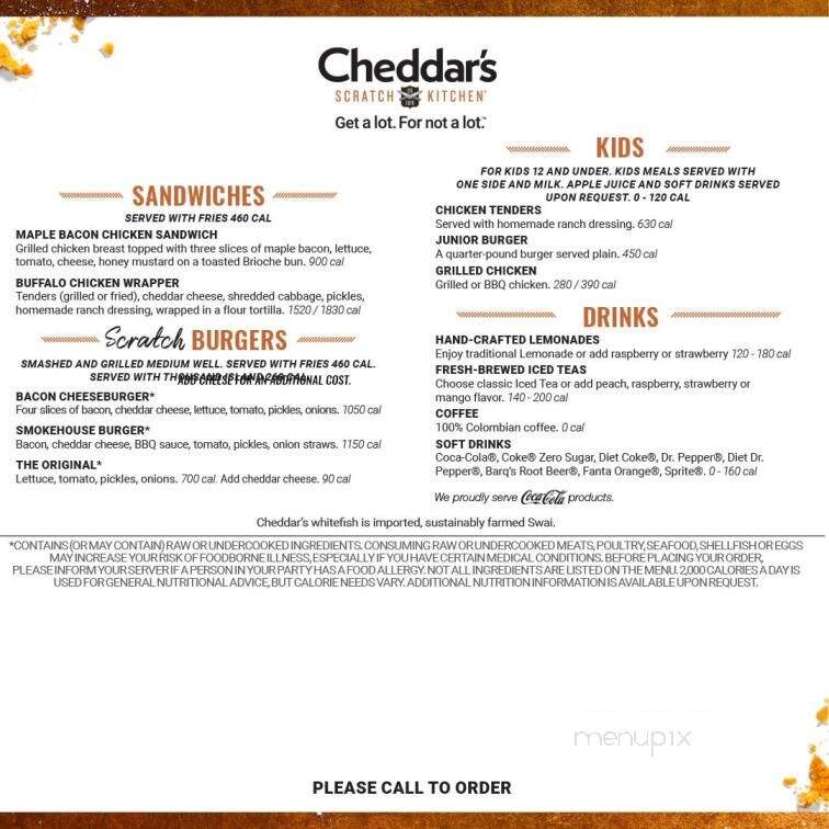 Cheddar's Casual Cafe - Alcoa, TN menu_pic