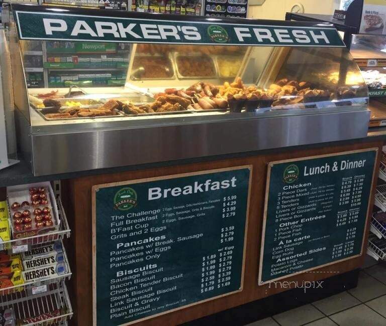 Parker's - St Simons Island, GA menu_pic