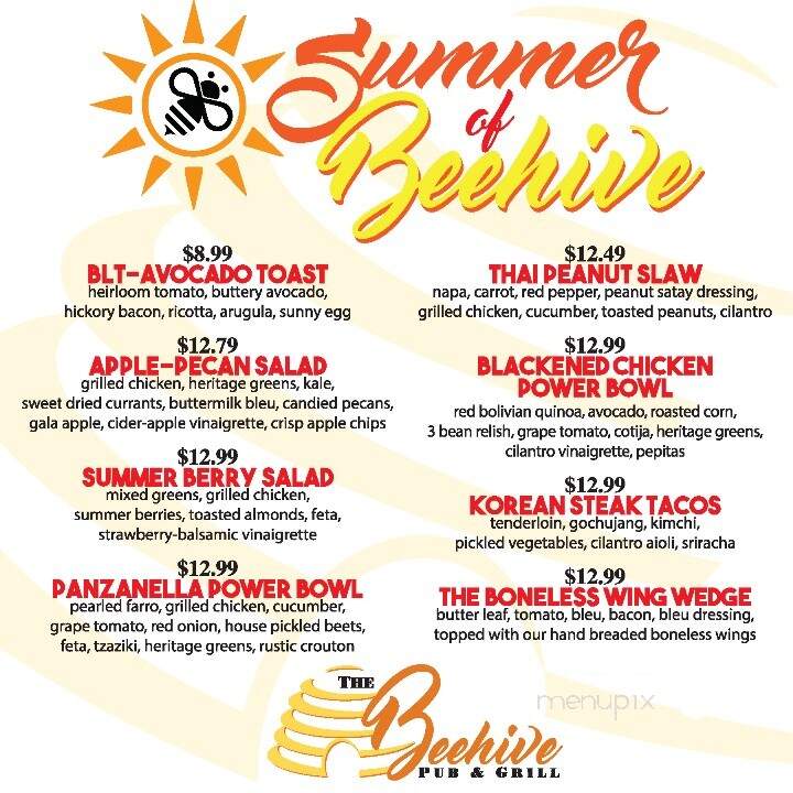 Beehive Grill - Logan, UT menu_pic