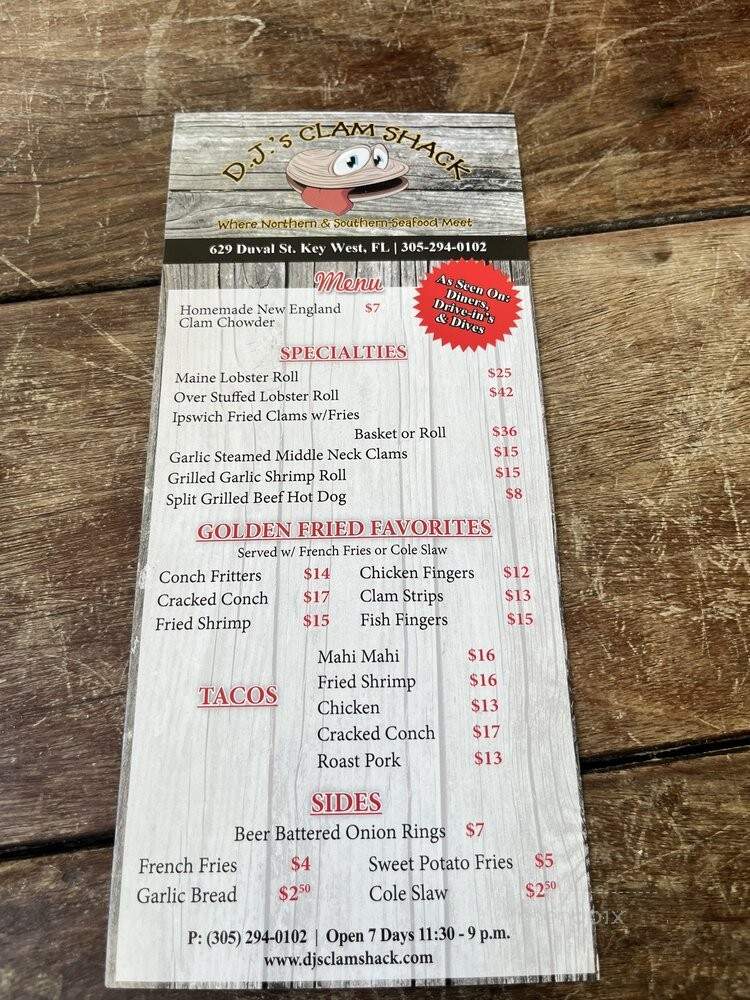 DJ's Clam Shack - Key West, FL