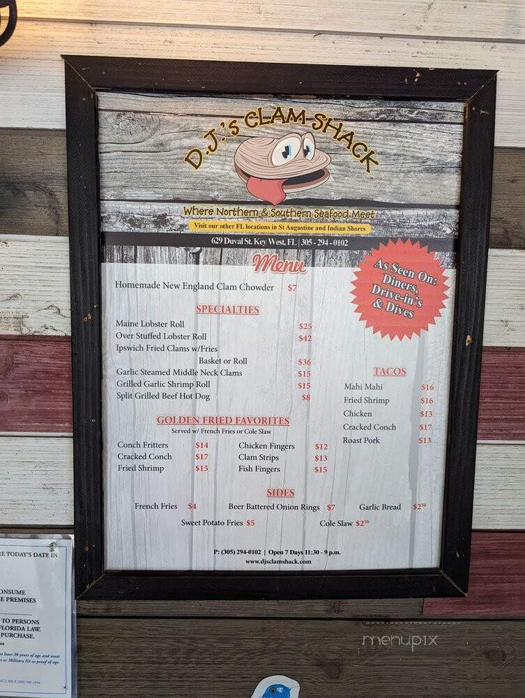 DJ's Clam Shack - Key West, FL