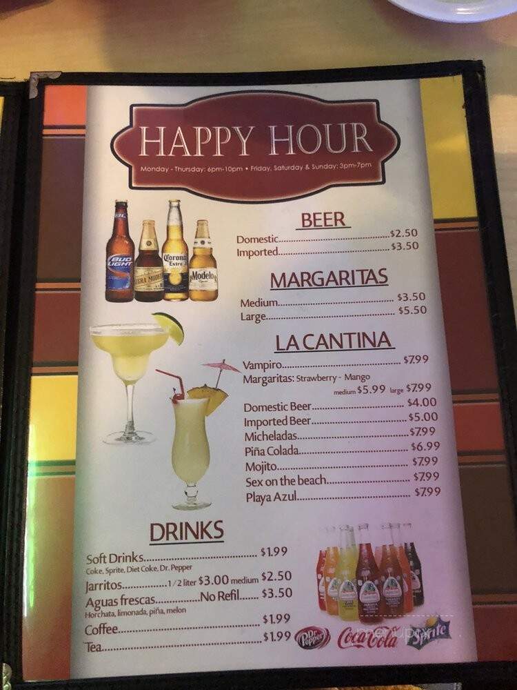 El Ranchero - Garland, TX menu_pic