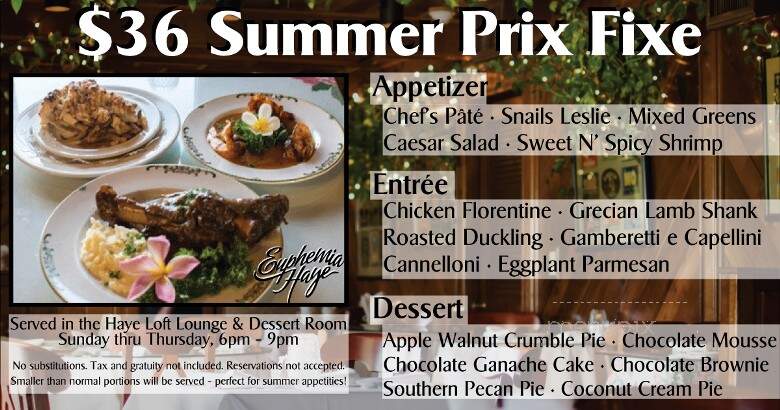 Haye Loft - Longboat Key, FL menu_pic