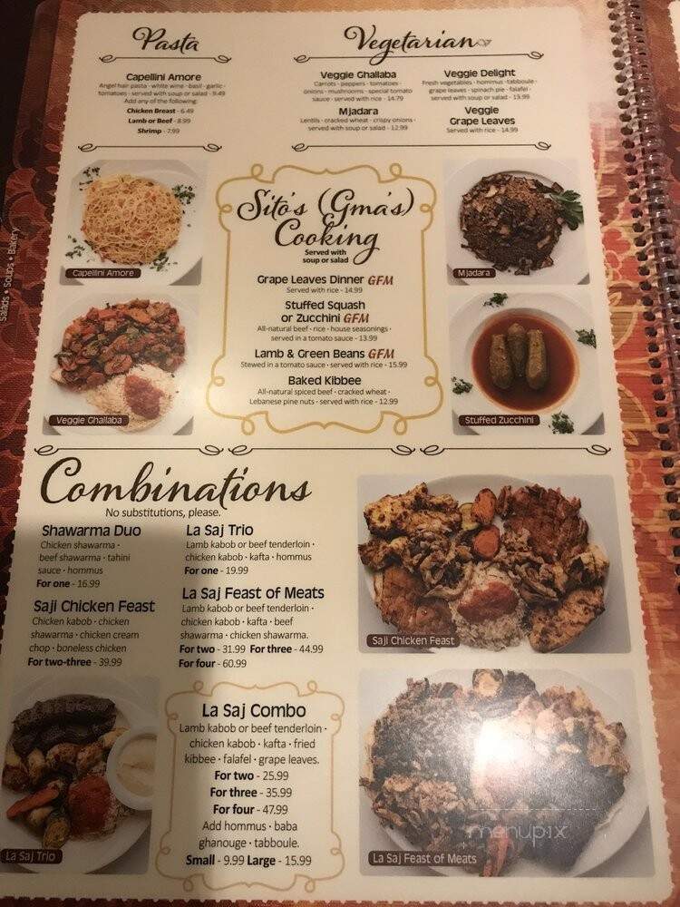 La Saj - Sterling Heights, MI menu_pic