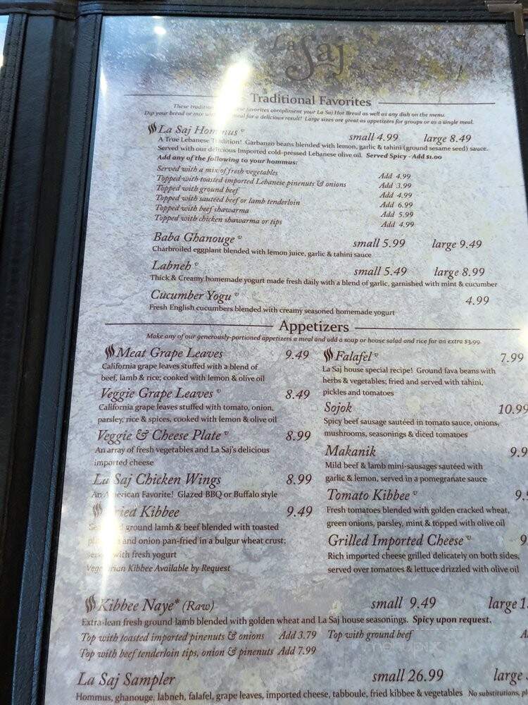 La Saj - Sterling Heights, MI menu_pic