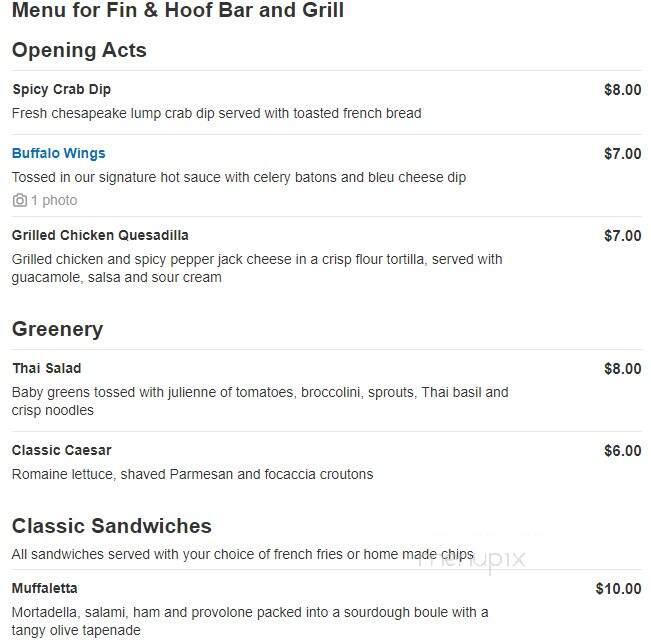 Fin & Hoof Bar & Grill - Alexandria, VA