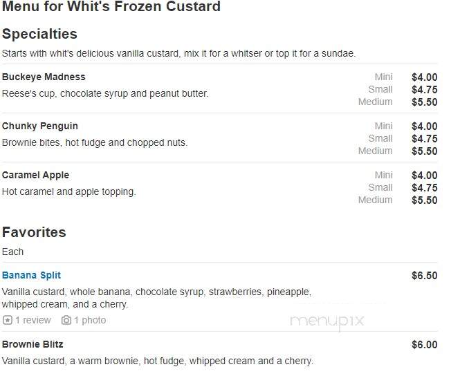 Whit's Frozen Custard - Sunbury, OH