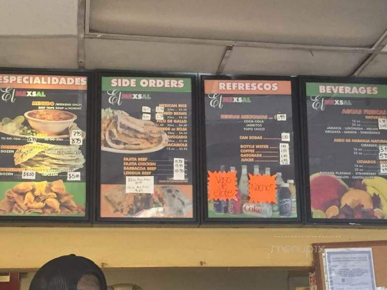 El Mexsal Taqueria - Houston, TX menu_pic