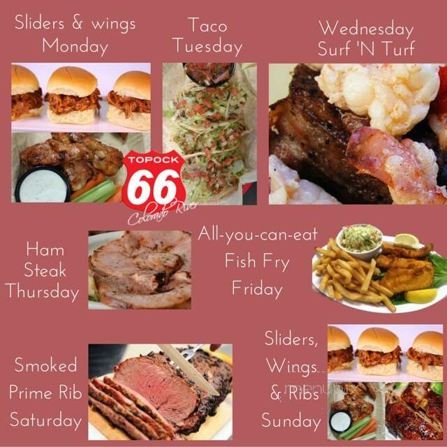 Topock Gorge Marina - Topock, AZ menu_pic