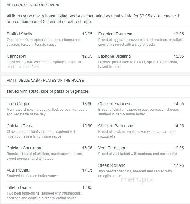 Salvatore Scallopini Italian - Birmingham, MI menu_pic