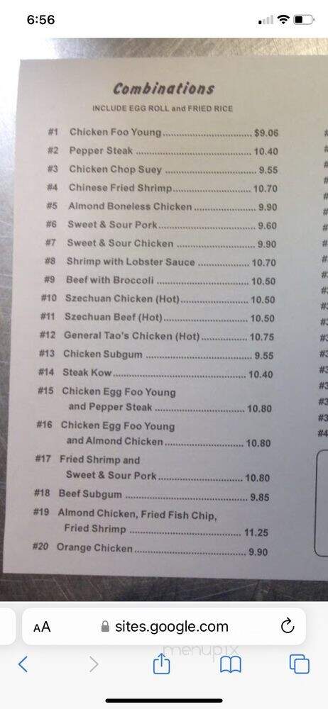 Wing Wong Carryout Restaurant - Macomb, MI menu_pic