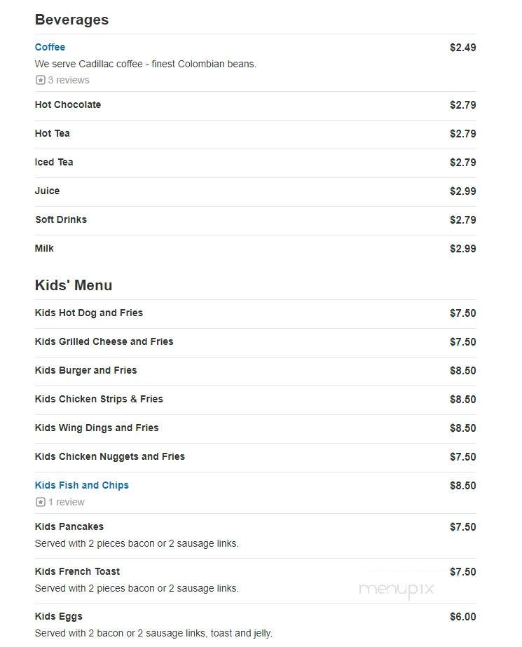 Biff's Coney Island - Commerce Township, MI menu_pic