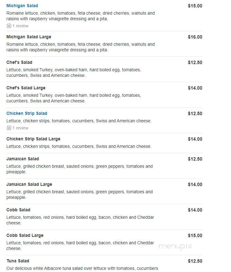 Biff's Coney Island - Commerce Township, MI menu_pic