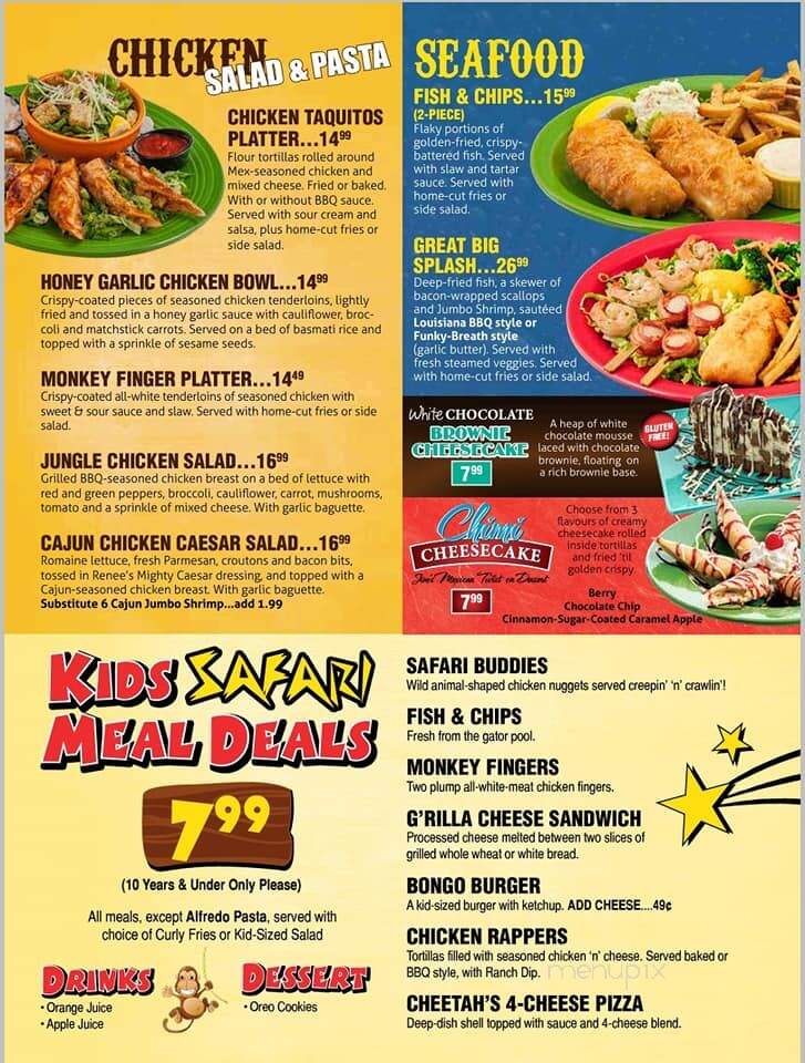 Jungle Jims - Halifax, NS menu_pic