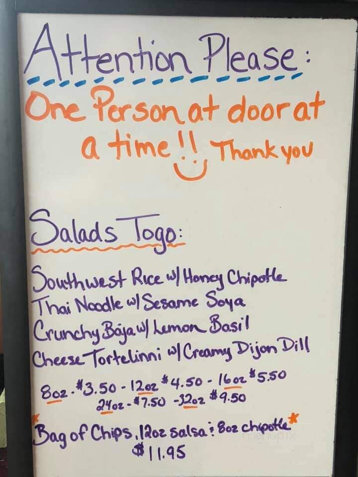 Delicado's - Nanaimo, BC menu_pic