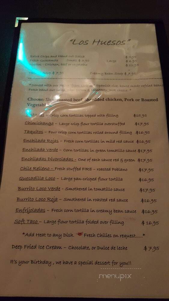Los Huesos - Vernon, BC menu_pic